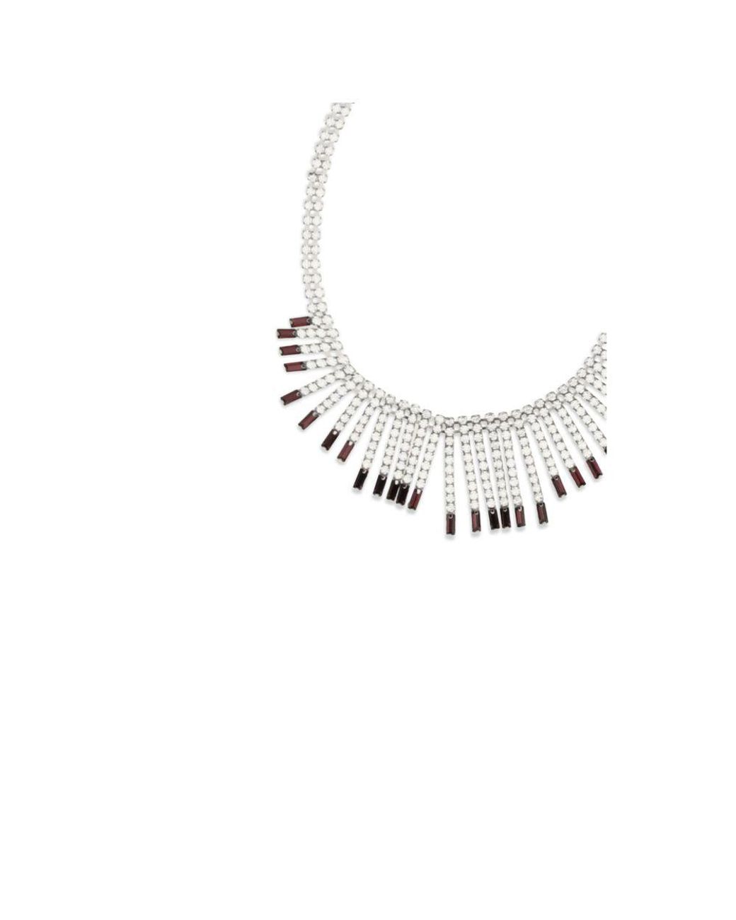 Alessandra Rich Metallic Silver Metal Necklace