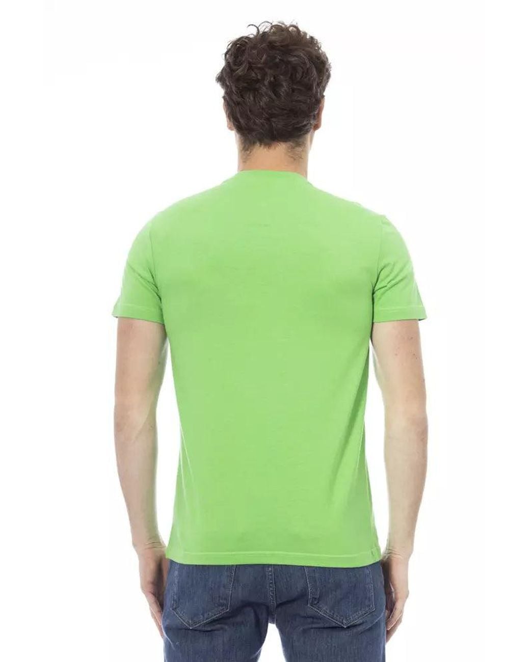 Baldinini Green Cotton T-Shirt for men