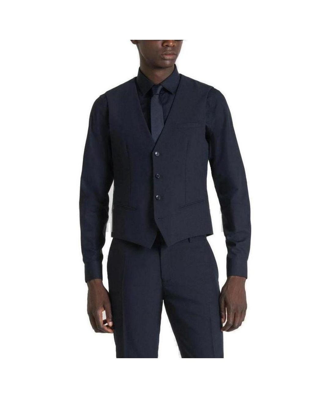 Antony Morato Blue Polyester Vest for men