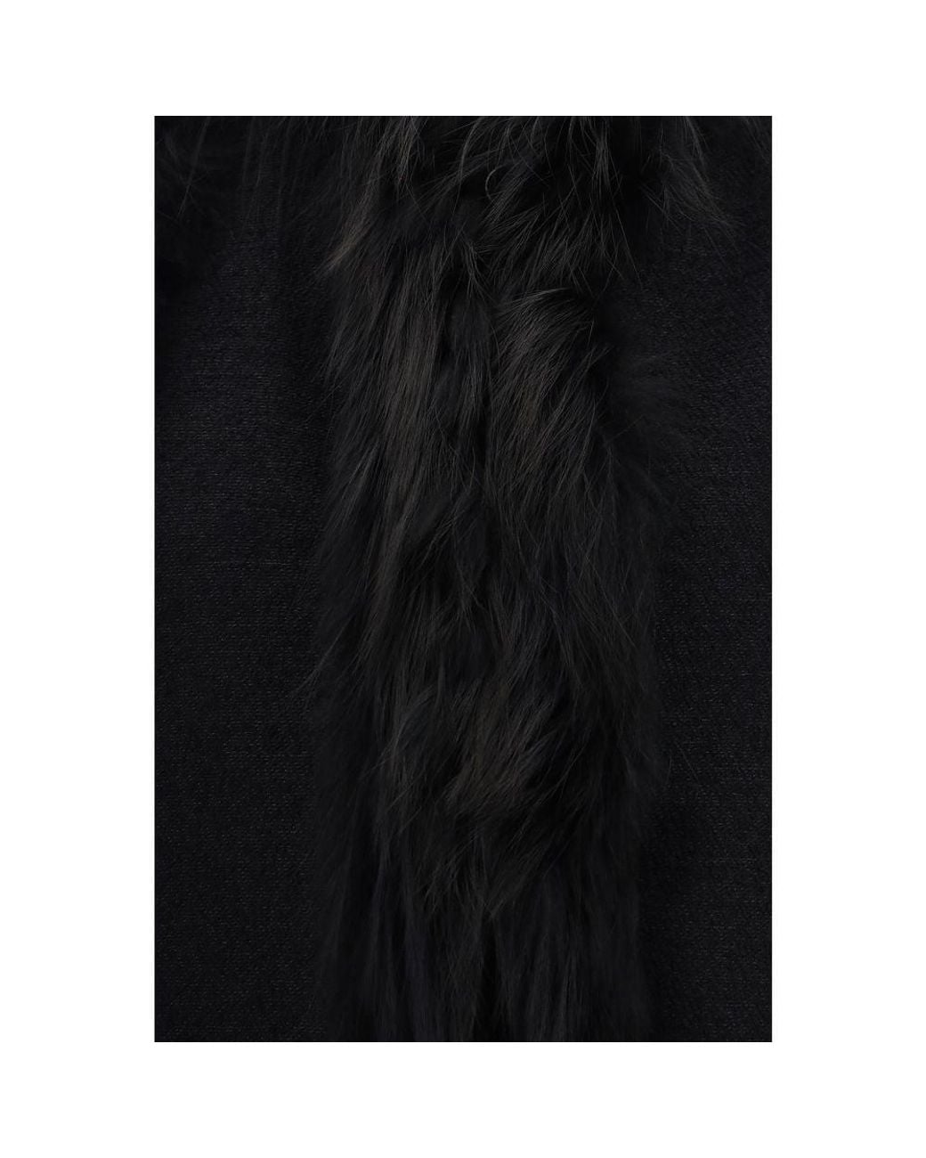 Fendi Black Wool Oves Aries Sleeveless Jacket