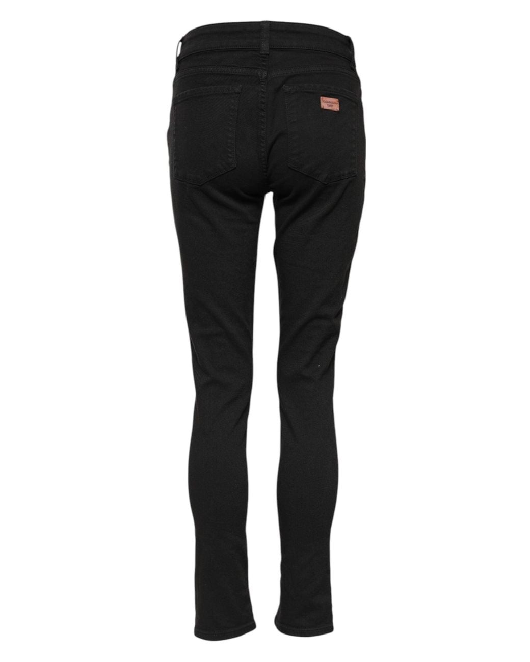 Dolce & Gabbana Black Slim Fit Denim Pants