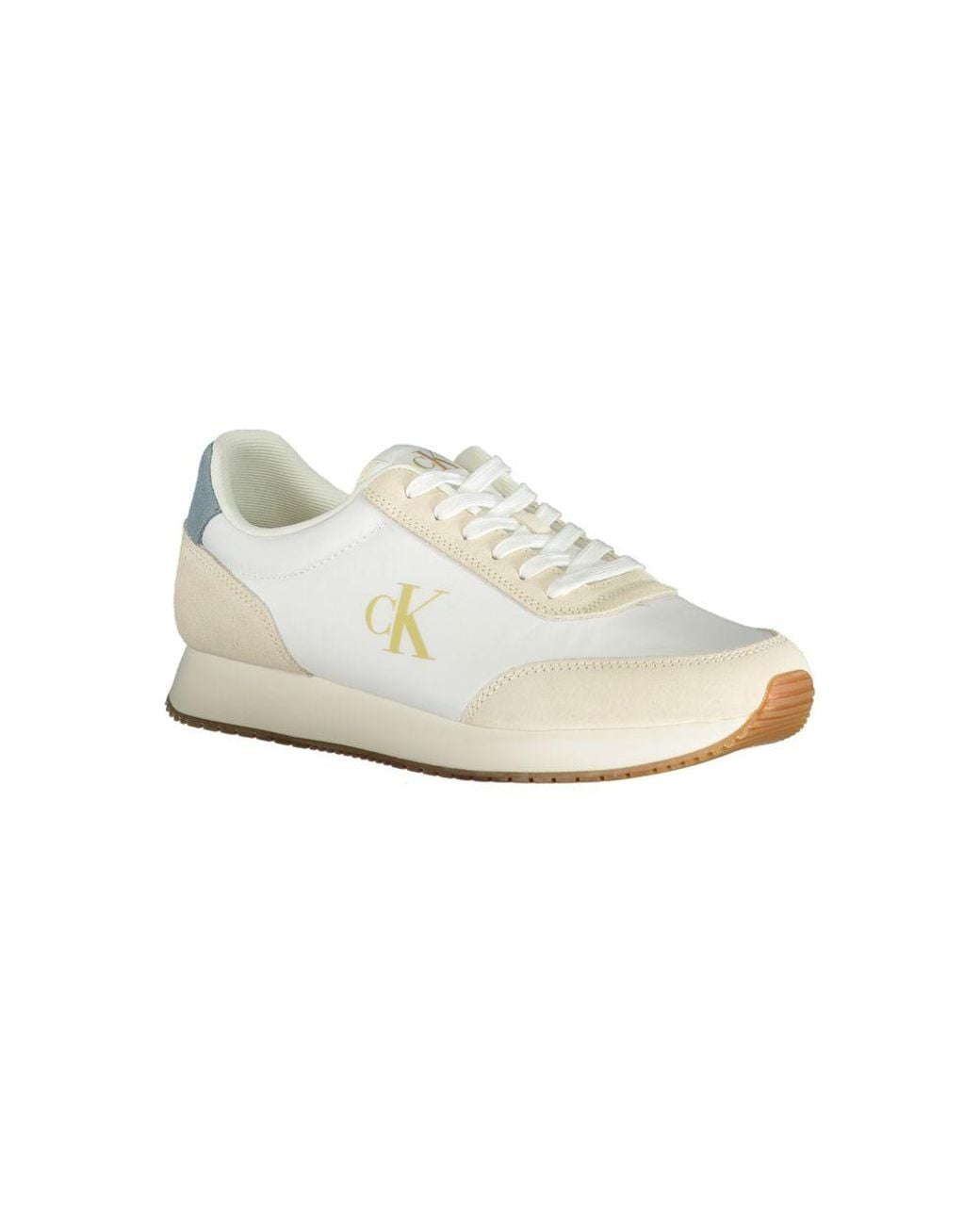 Calvin Klein White Polyester Sneaker for men