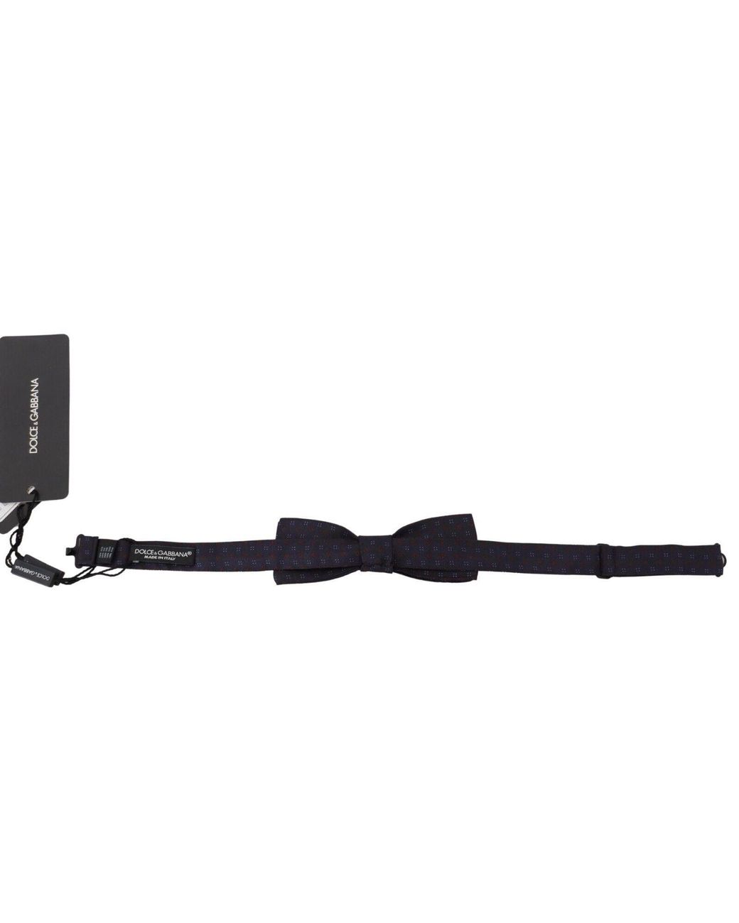 Dolce & Gabbana Black Elegant Silk Patterned Bow Tie for men