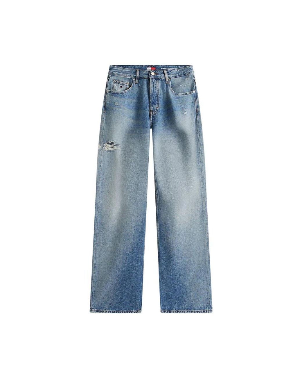 Tommy Hilfiger Blue Recycled Cotton Boyfriend Jeans