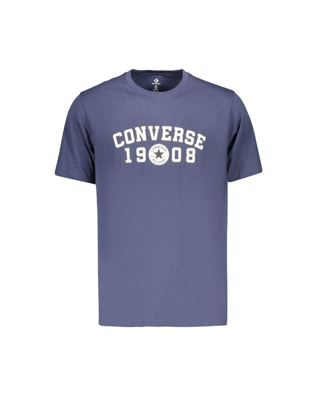 Converse Blue Cotton T-Shirt for men