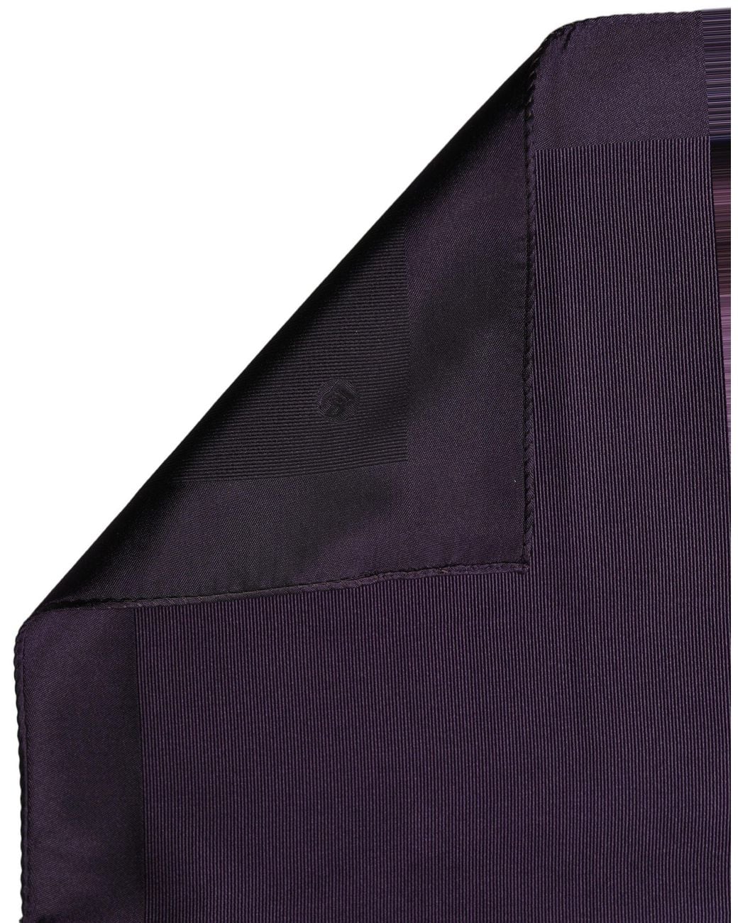 Dolce & Gabbana Blue Men Purple Square Handerkerchief Pocket Scarf for men