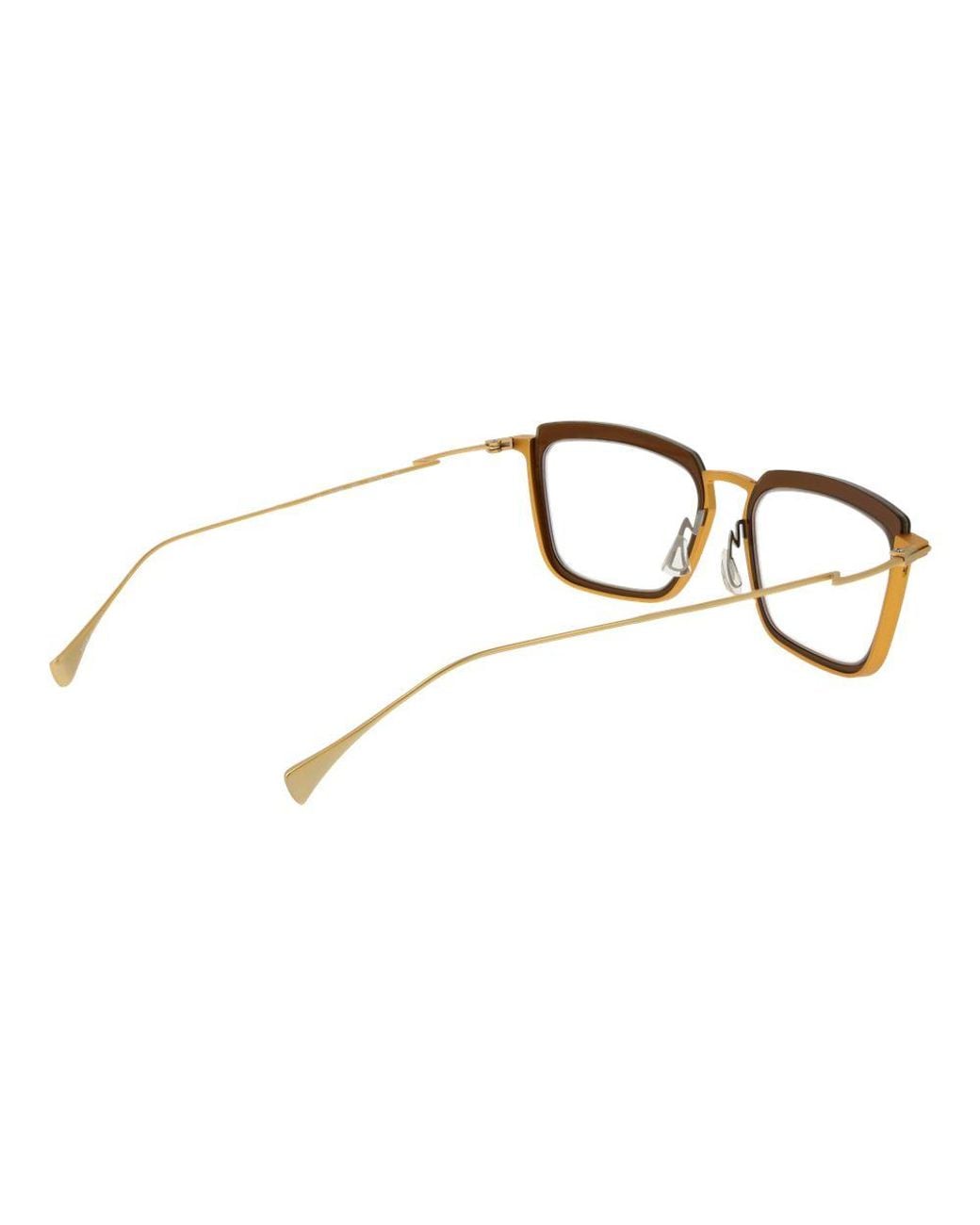 Yohji Yamamoto Brown Metal Glasses (Frames)