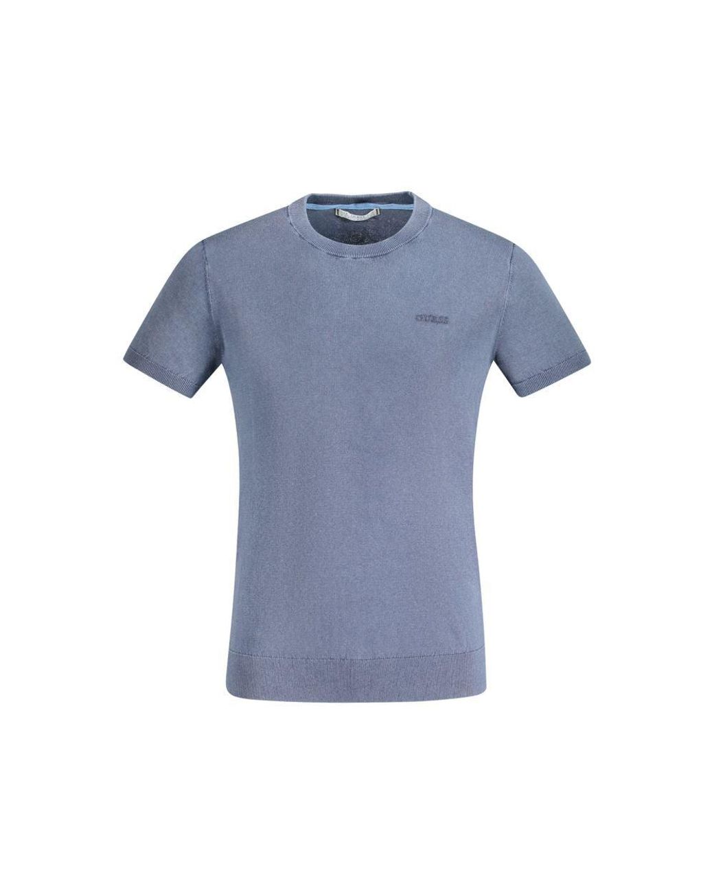 Guess Blue Cotton Men Sweater for men