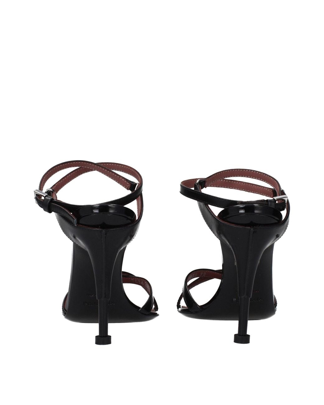 Premiata Black Garda Sandals Patent