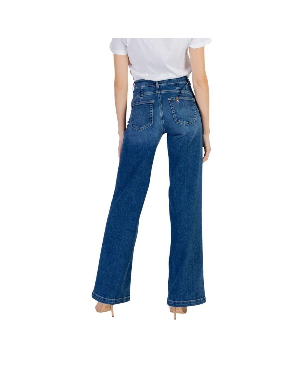 Liu Jo Blue Cotton Bootcut Jeans