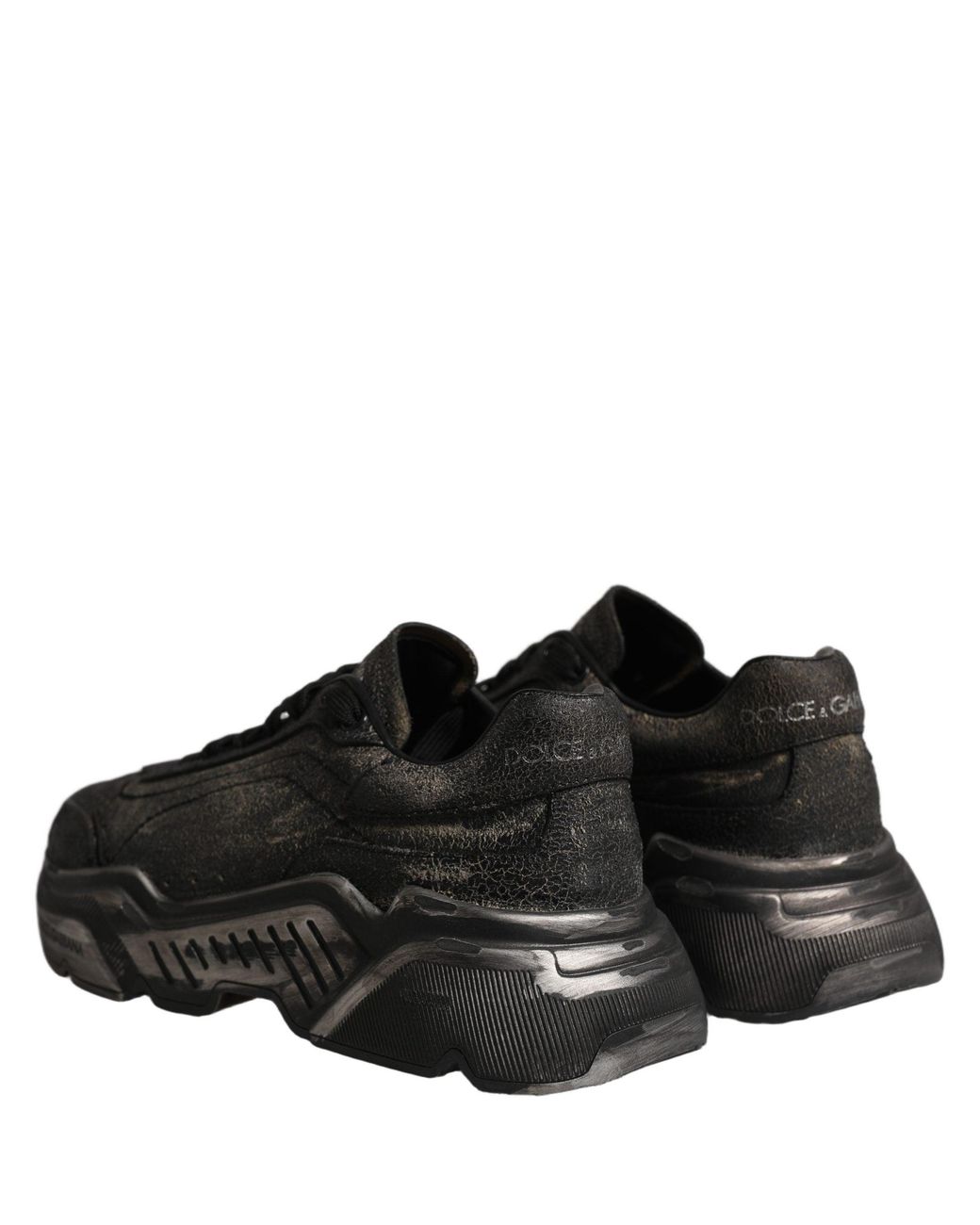 Dolce & Gabbana Black Daymaster Low Top Sneakers Shoes