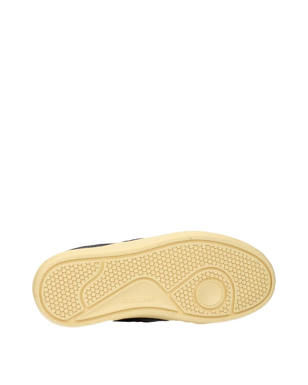 Jil Sander Blue Black Leather Low Top Sneakers