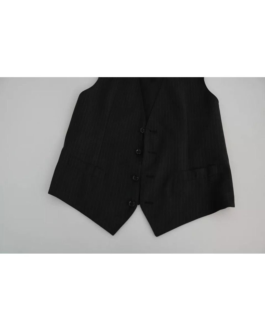 Dolce & Gabbana Black Formal Staff Dress Waistcoat Vest for men