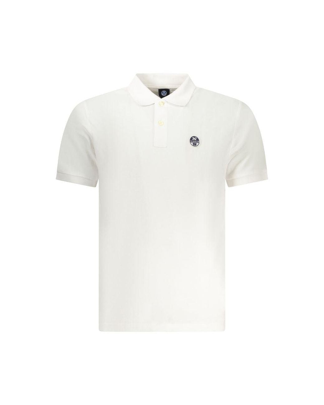 North Sails White Cotton Men's Polo Shirt for men