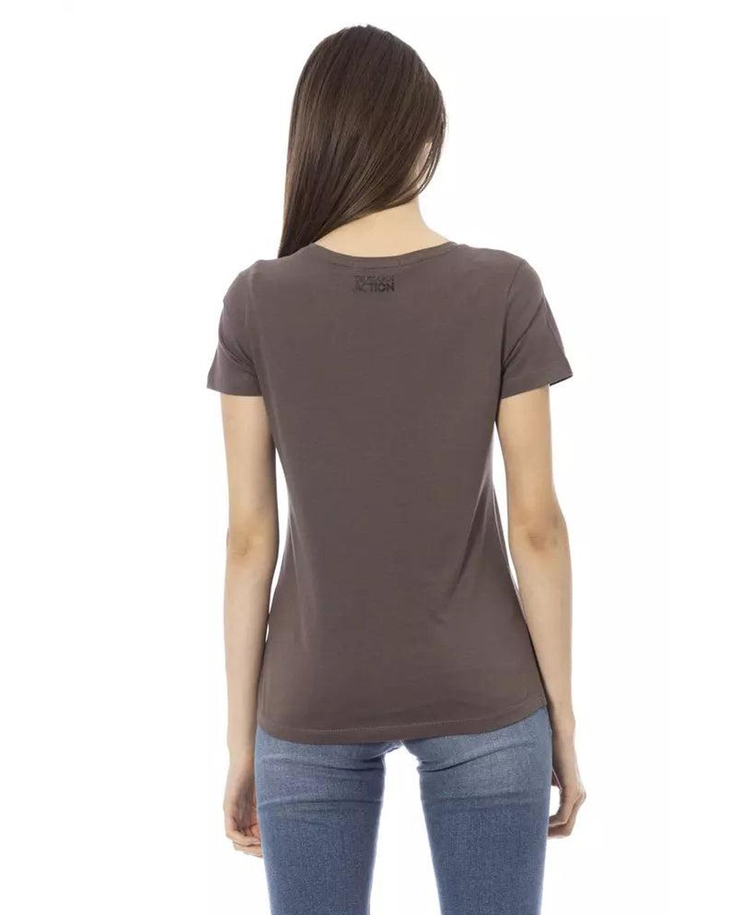 TRUSSARDI ACTION Black Brown Cotton T
