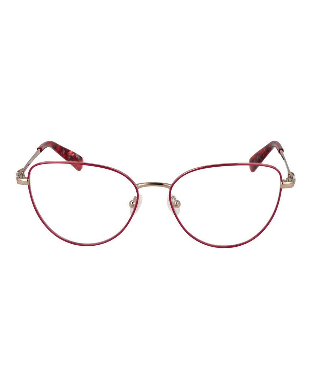 Longchamp Brown Pink Metal Glasses (frames)