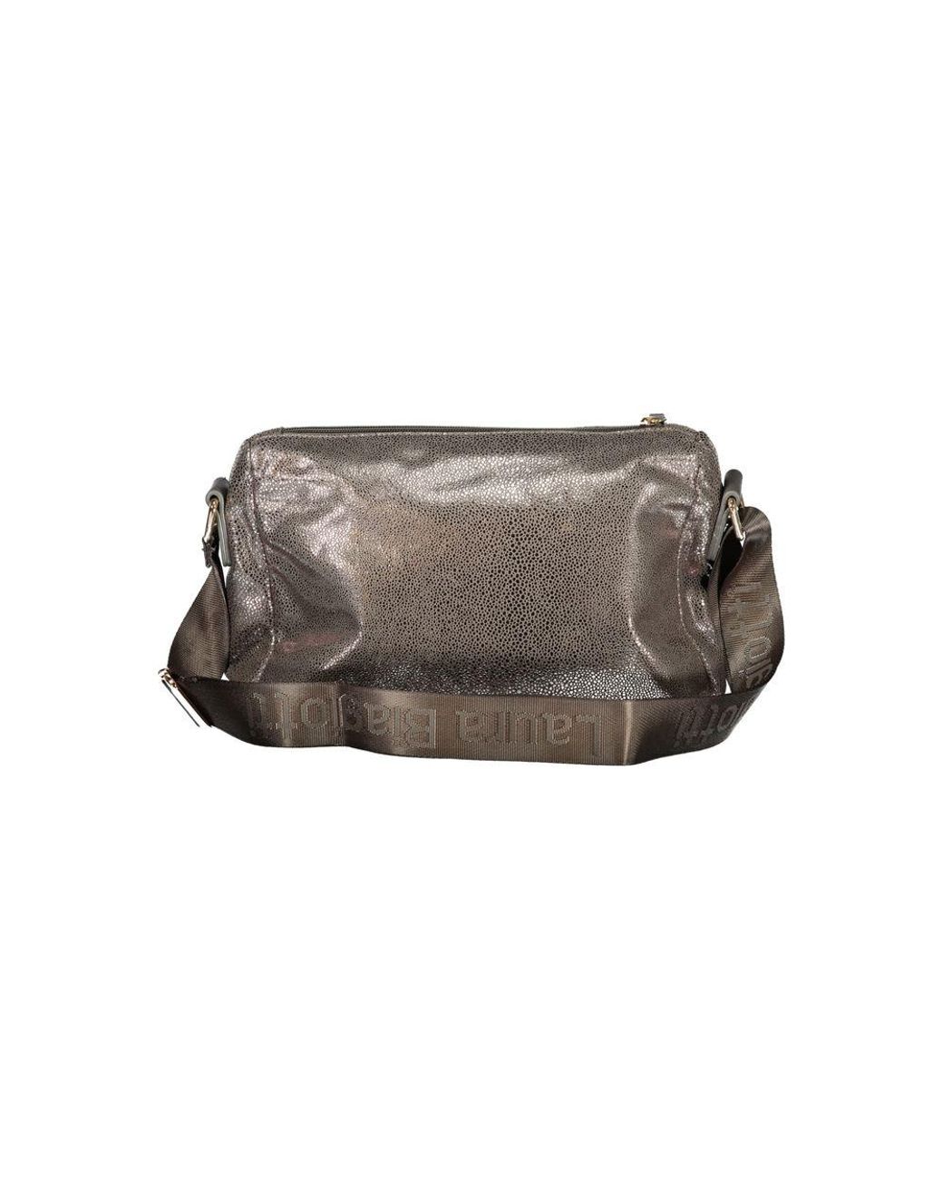 Laura Biagiotti Gray Polyester Handbag