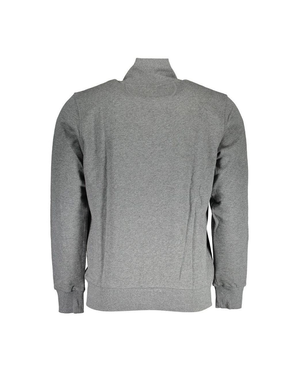 La Martina Gray Cotton Sweater for men