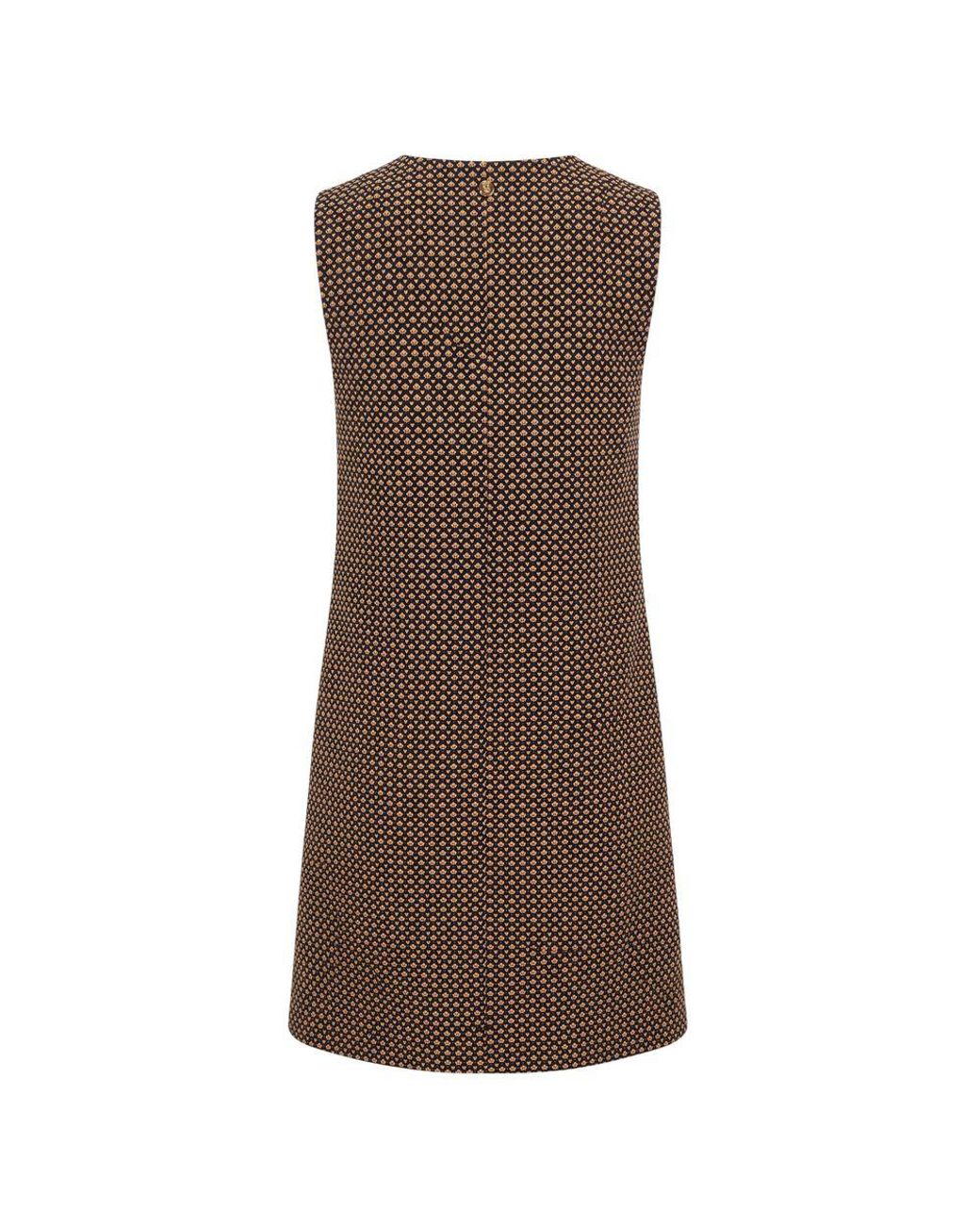Trussardi Brown Beige Polyester Dress