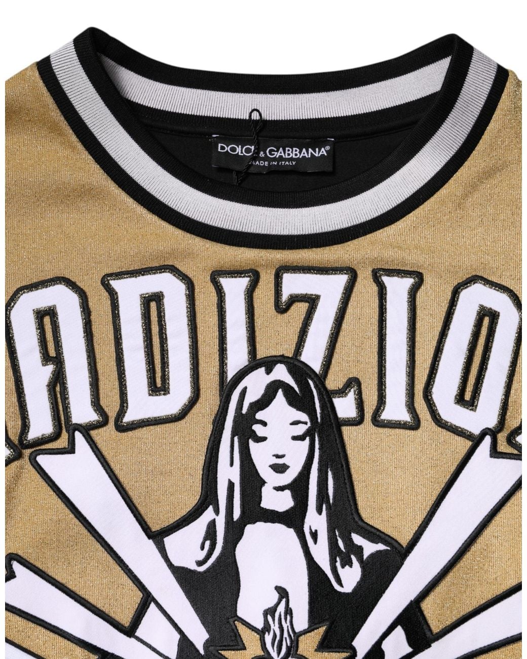 Dolce & Gabbana Gray Multicolor Tradizione E Devotion Sweatshirt Sweater for men