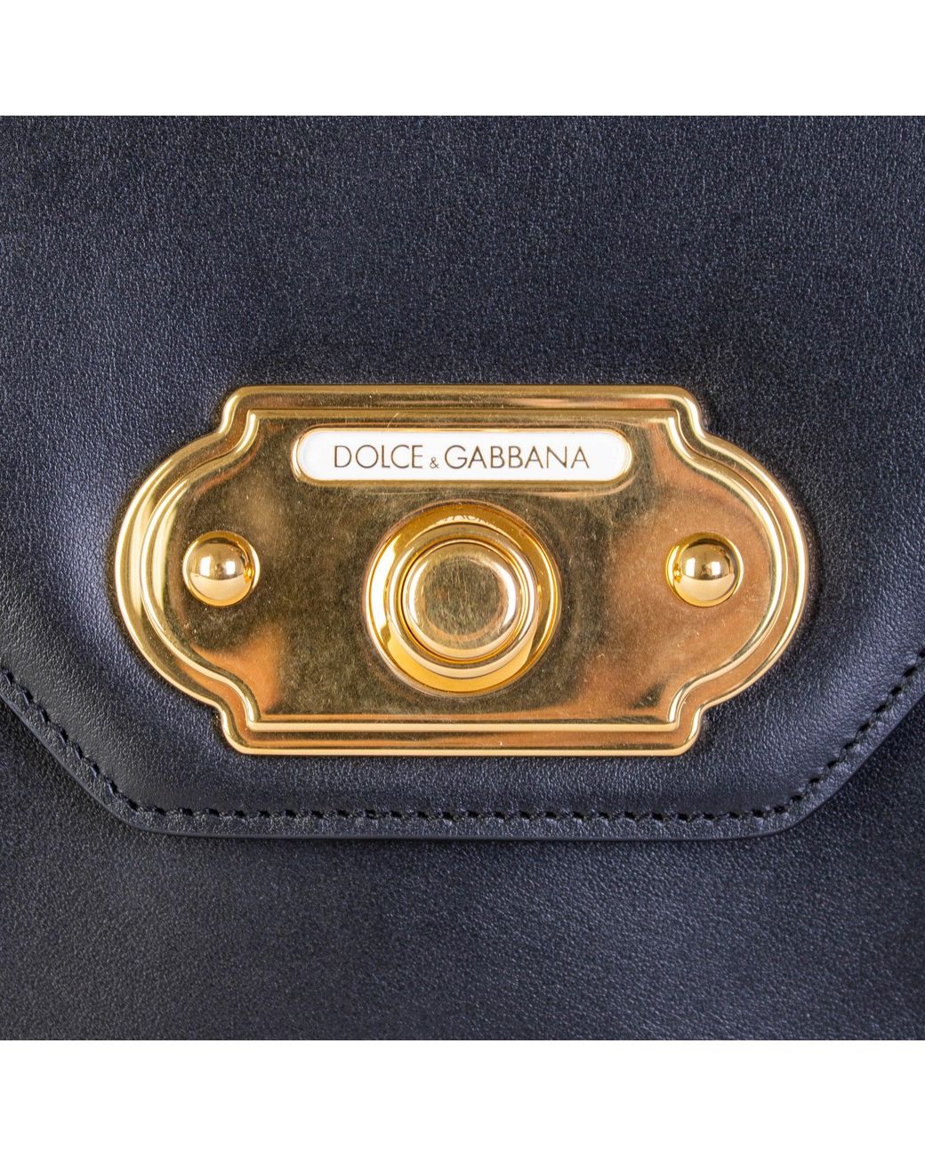 Dolce & Gabbana Welcome Mini Bag In Calfskin In Black