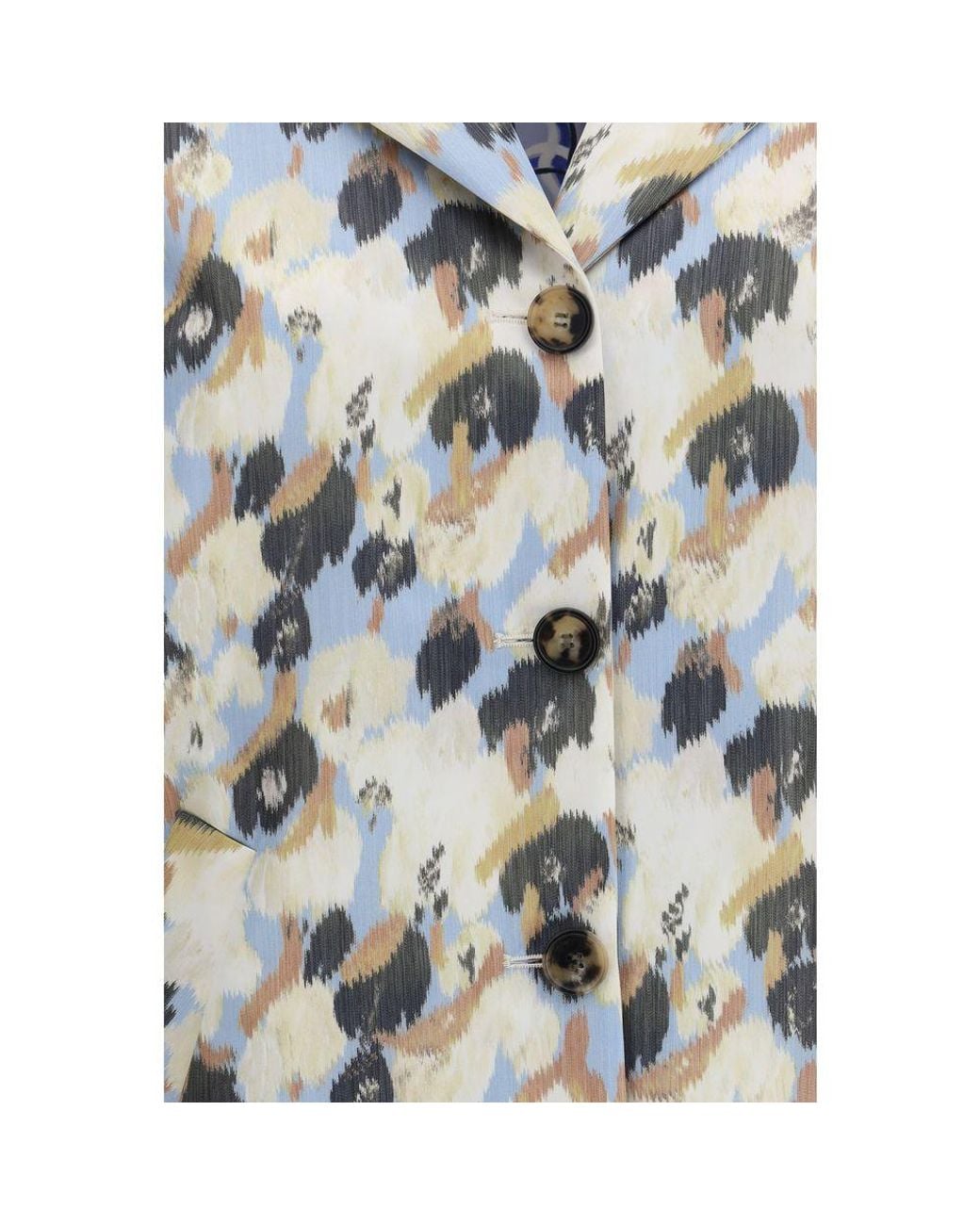 Marni Blue Multicolor Polyester Coat