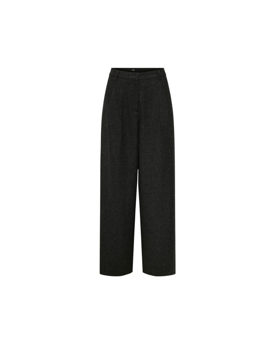 Jacqueline De Yong Black Polyester Flared Pants