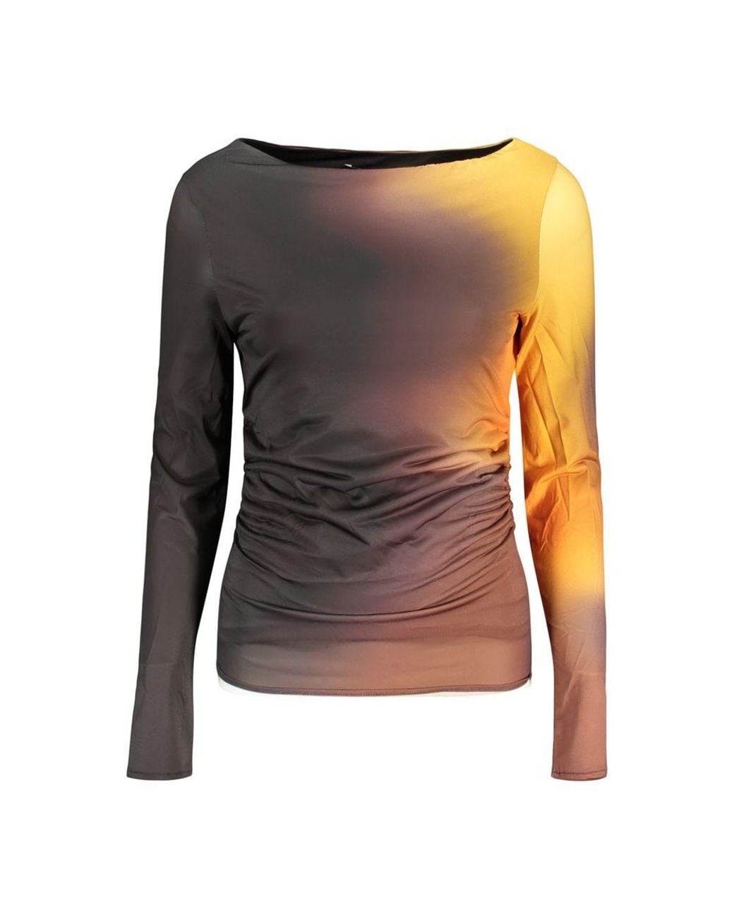 Desigual Gray Nero Polyester T-Shirt