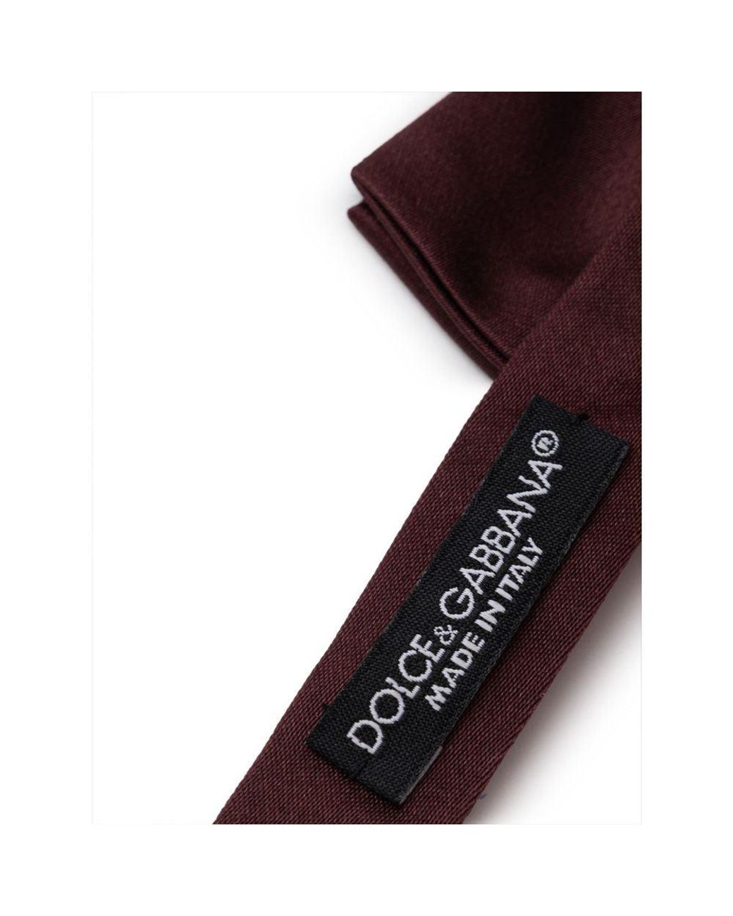 Dolce & Gabbana Purple Burgundy Silk Bow Tie for men