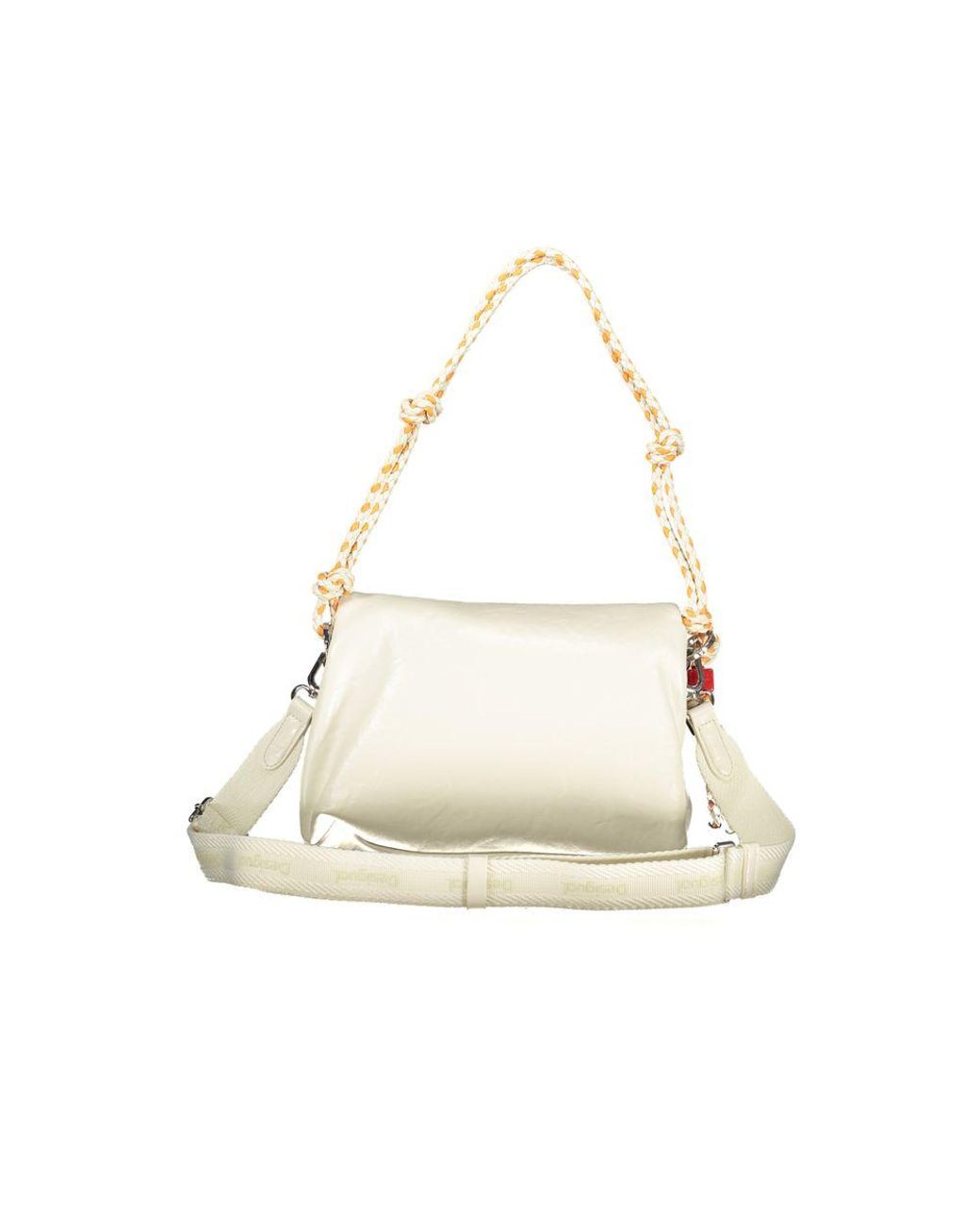 Desigual Natural Ecru Polyurethane Handbag