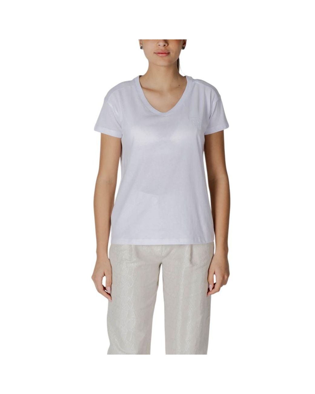 ARMANI EXCHANGE Blue Cotton T-Shirt