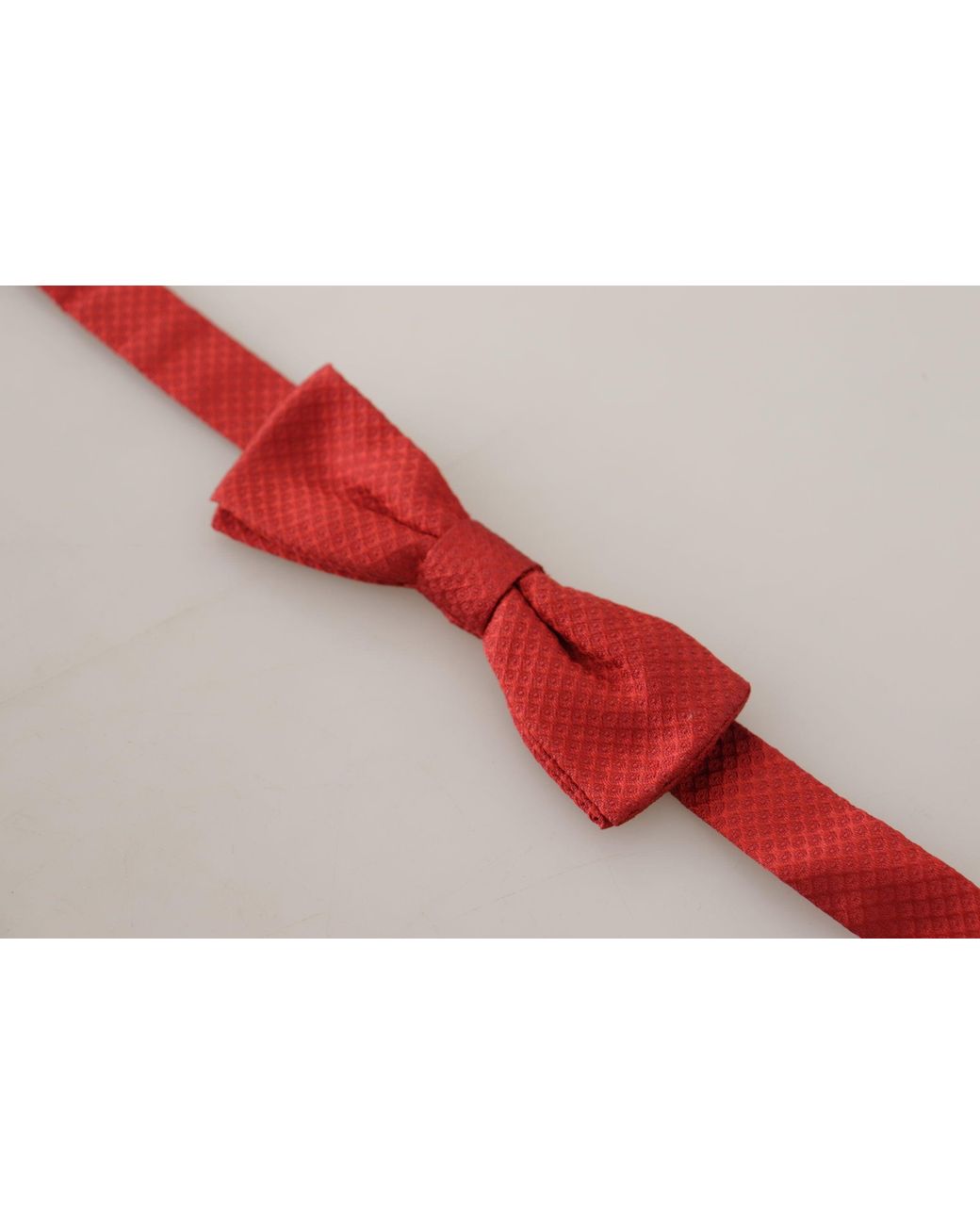 Dolce & Gabbana Red 100% Silk Adjustable Neck Papillon Tie for men