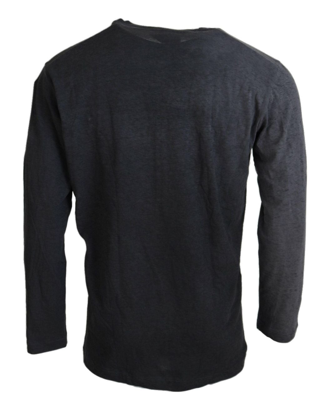 DSquared² Blue Cotton Linen Long Sleeves Pullover Sweater for men