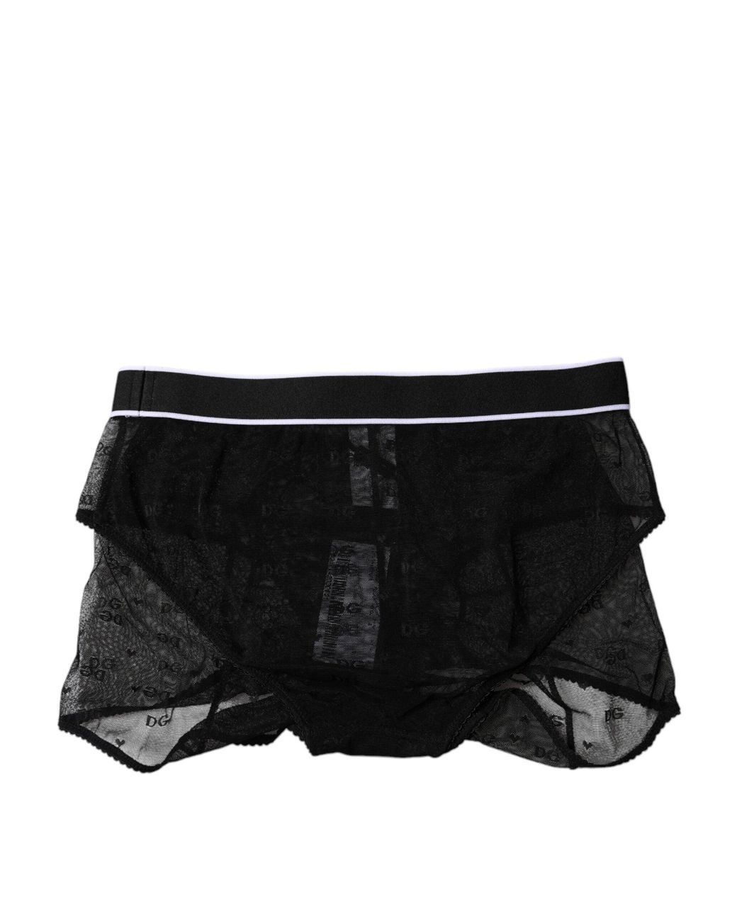 Dolce & Gabbana Black Lace Trim Briefs