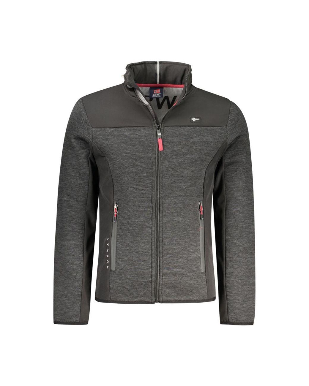 Norway 1963 Gray Black Polyester Men's Jacket for men
