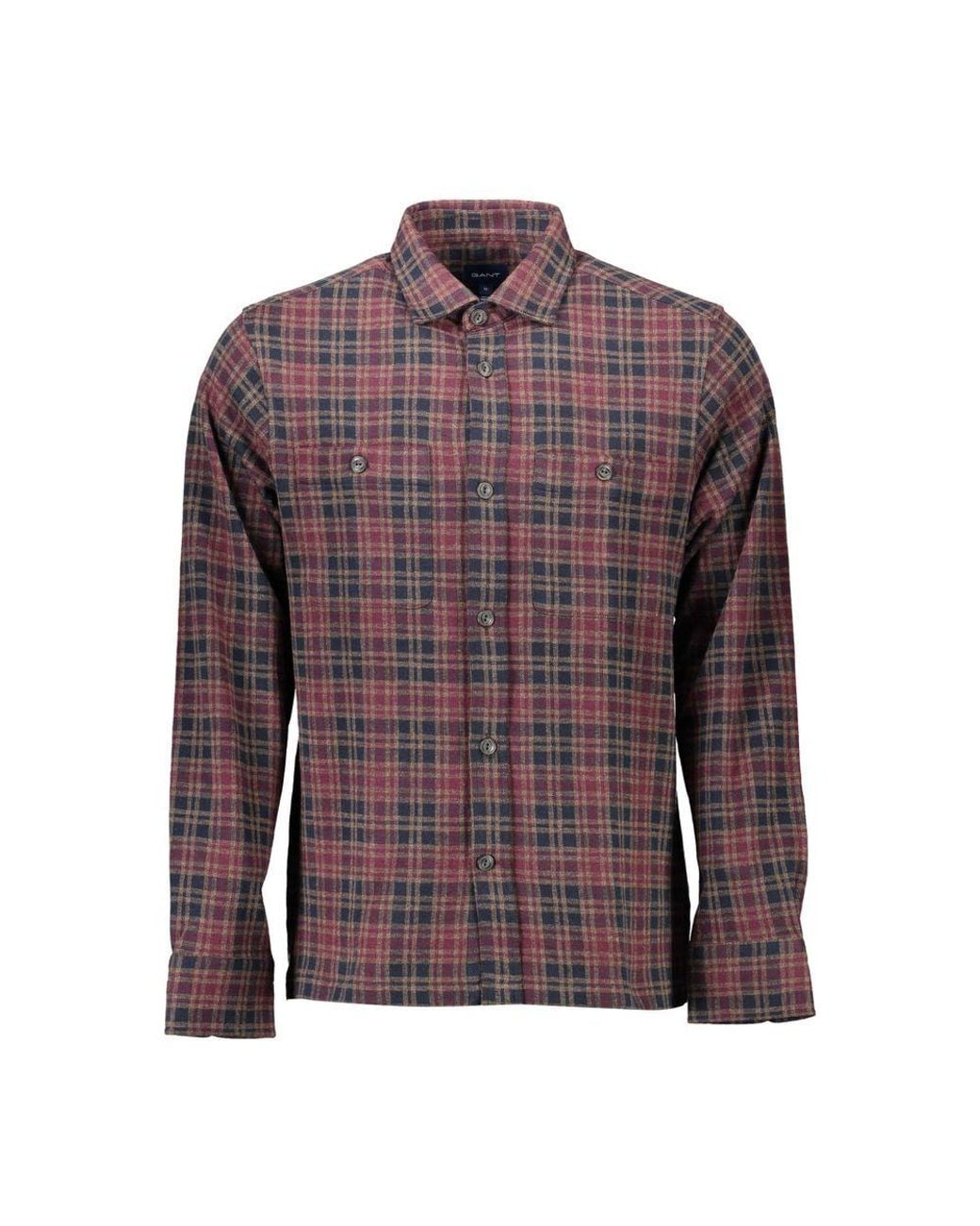 Gant Purple Cotton Shirt for men