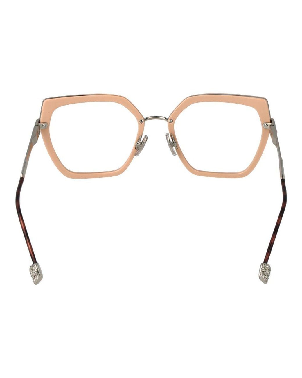 Philipp Plein Metallic Metal & Plastic Glasses (Frames) for men