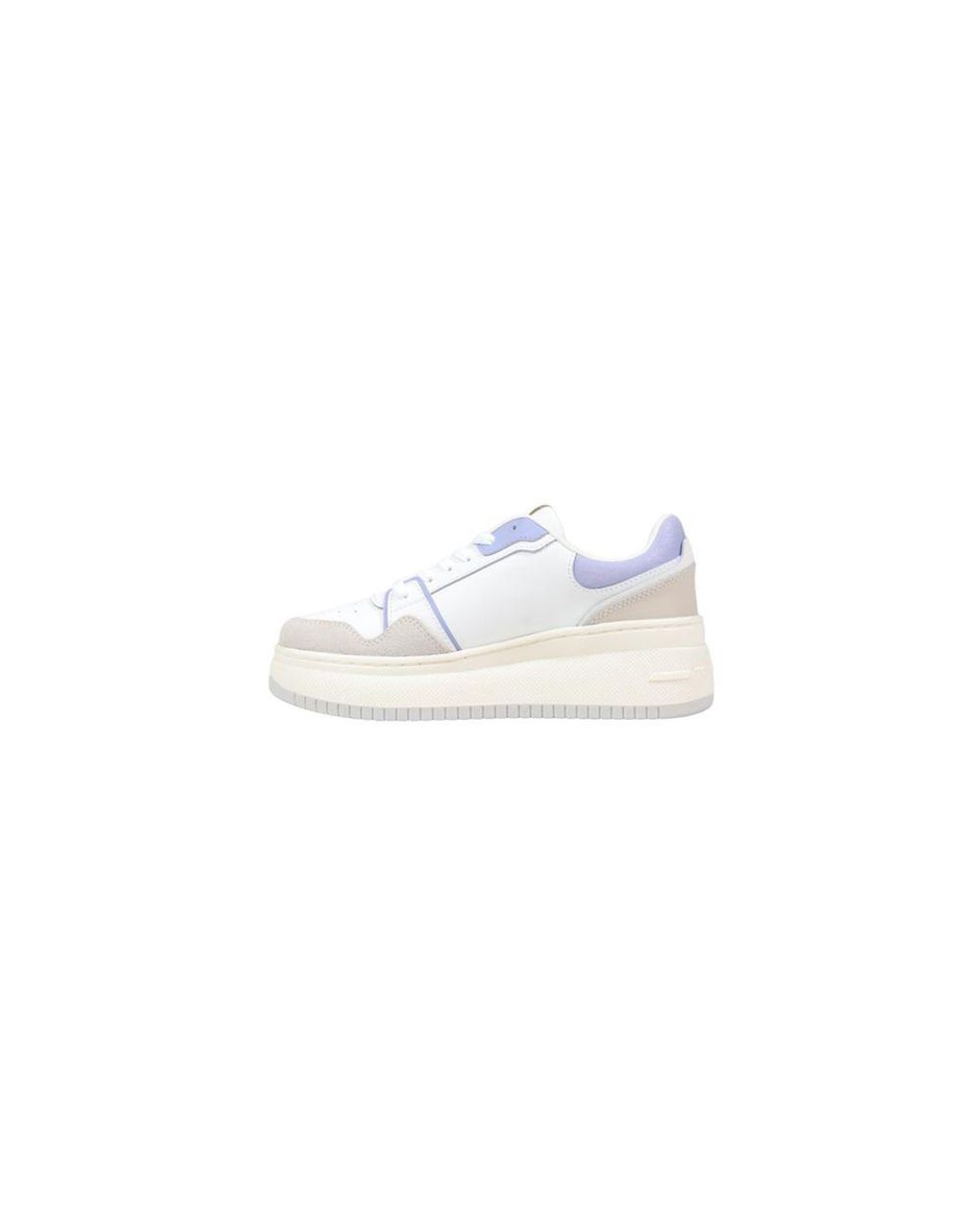 Tommy Hilfiger White Suede Leather Chunky Sneakers