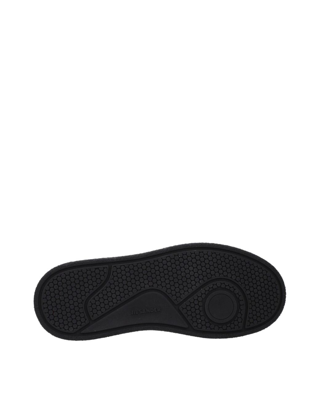 Jil Sander Black Leather Platform Sneakers