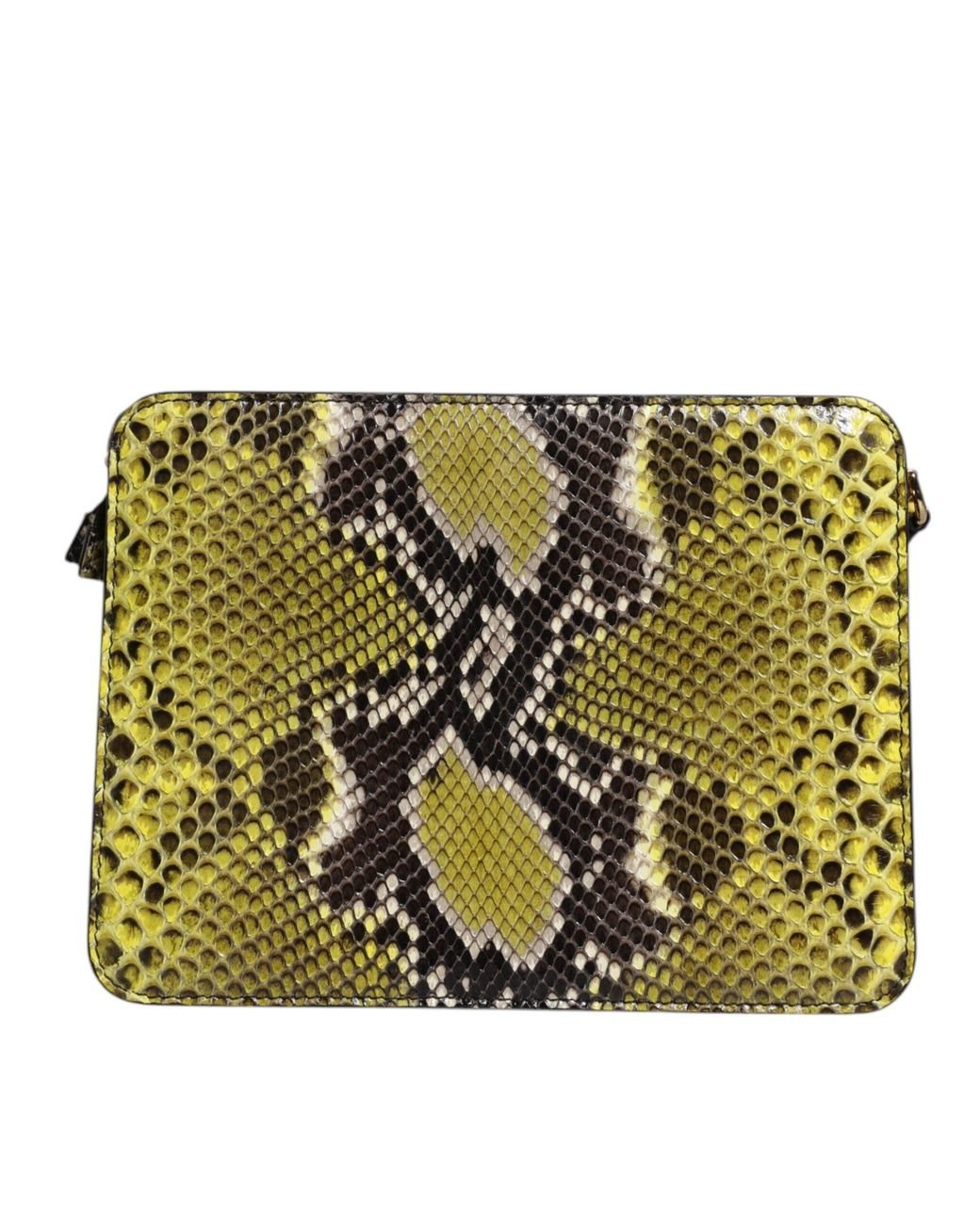 Dolce & Gabbana Green Exotic Leather Dg Plaque Crossbody