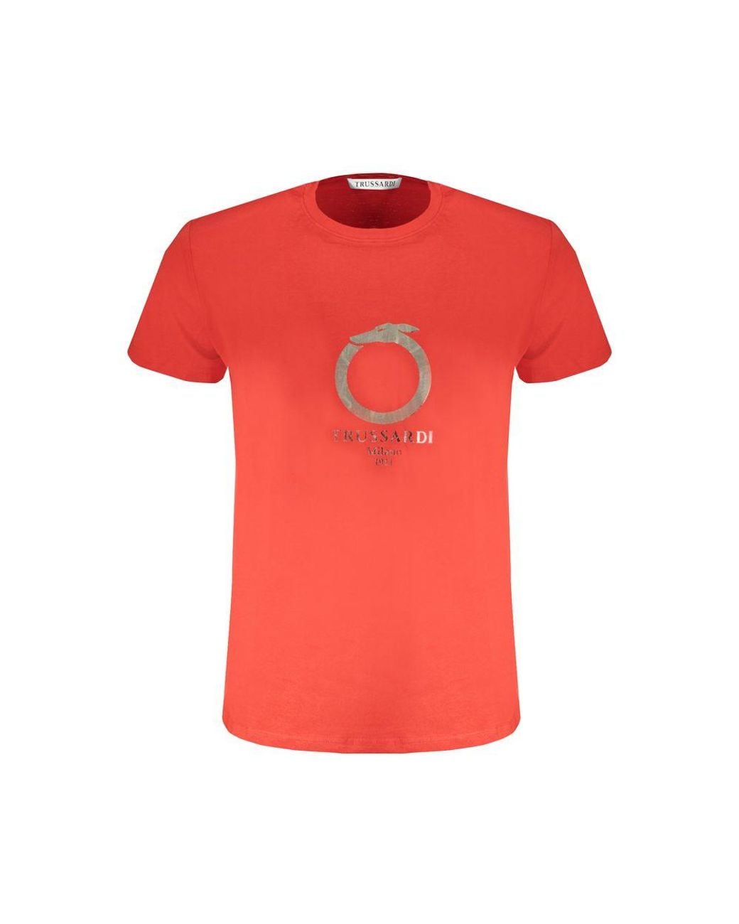 Trussardi Red Cotton T-Shirt for men