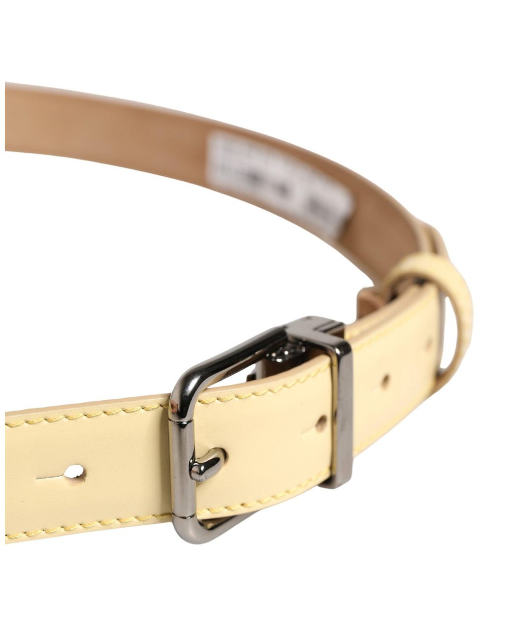Dolce & Gabbana Black Classic Leather Metal Buckle Belt Calf for men