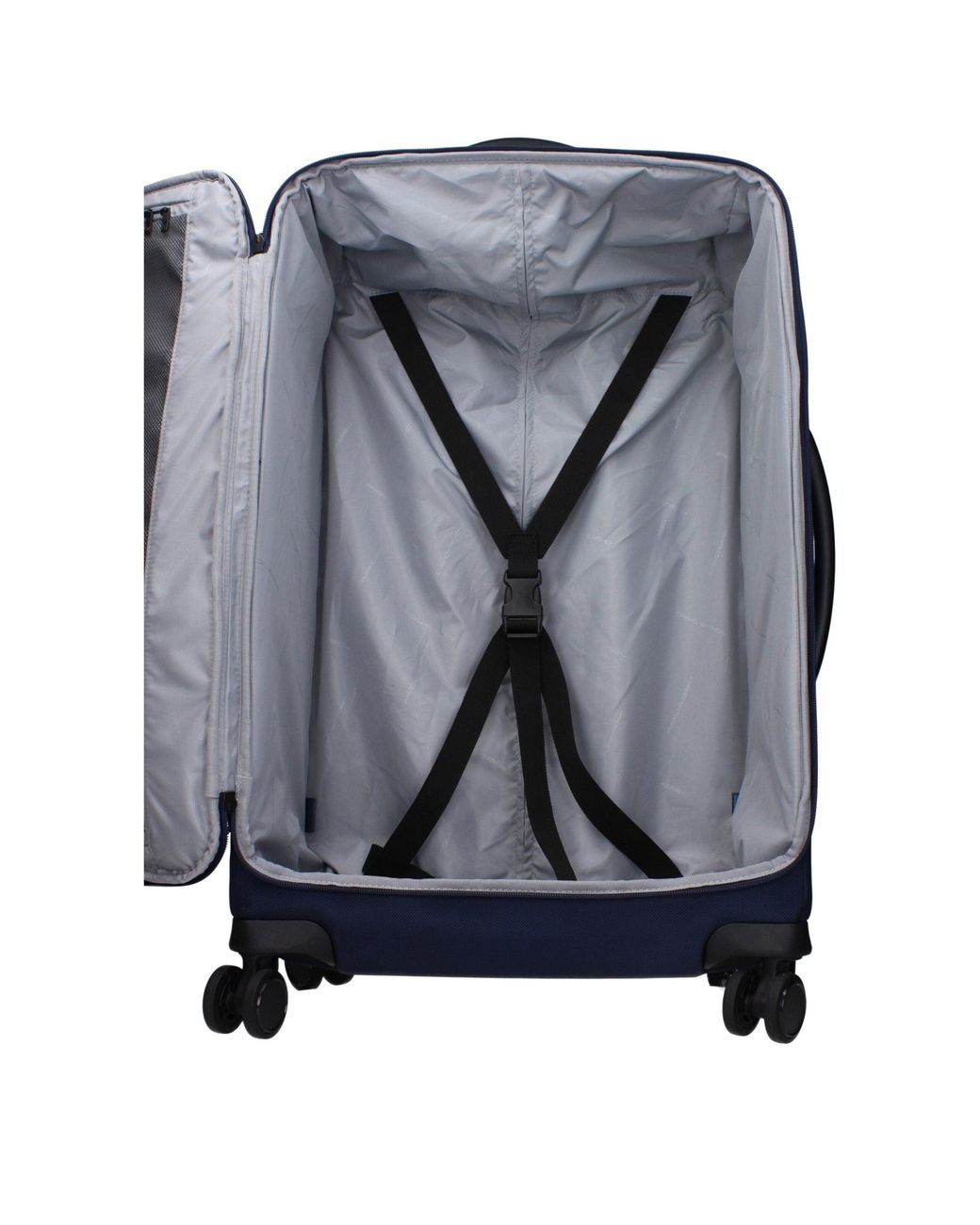 Piquadro Blue Fabric Luggage With Adjustable Handle And Removable Details for men