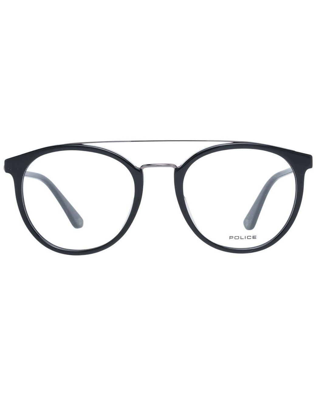 Police Black Metal & Plastic Glasses (Frames) for men