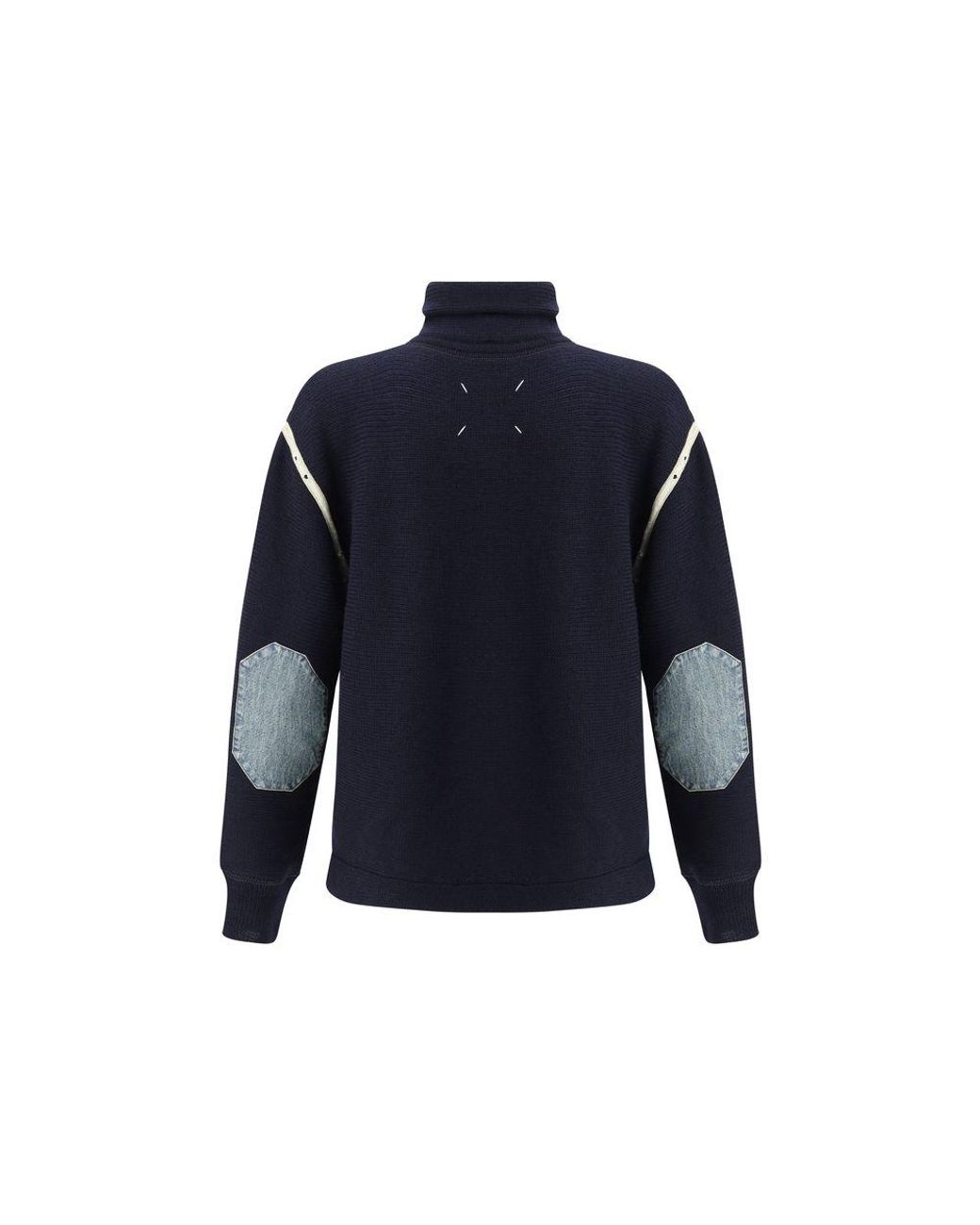 Maison Margiela Blue Wool Oves Aries Sweatshirt for men