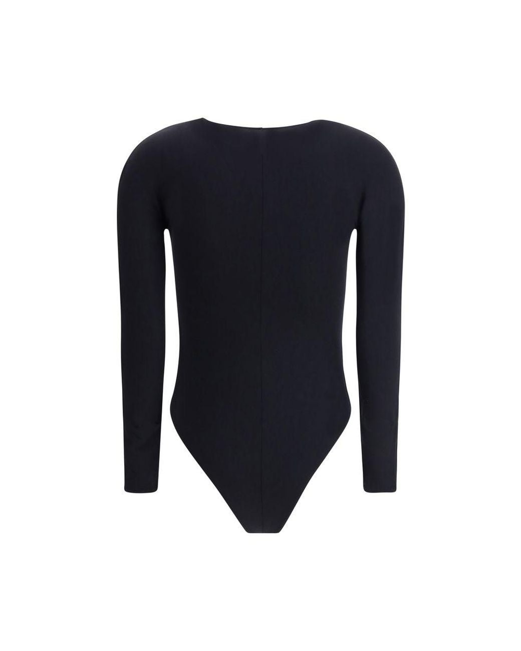 Wolford Blue Black Polyamide Top