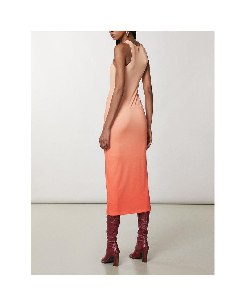 Patrizia Pepe Orange Polyester Casual Dress