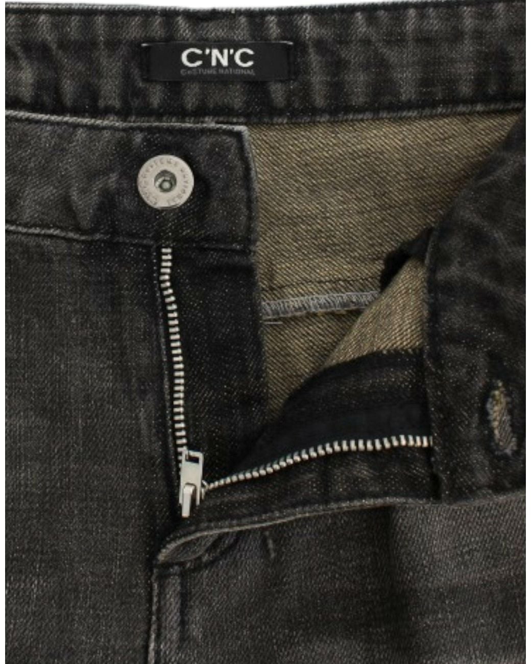 CoSTUME NATIONAL Black Distressed Jeans