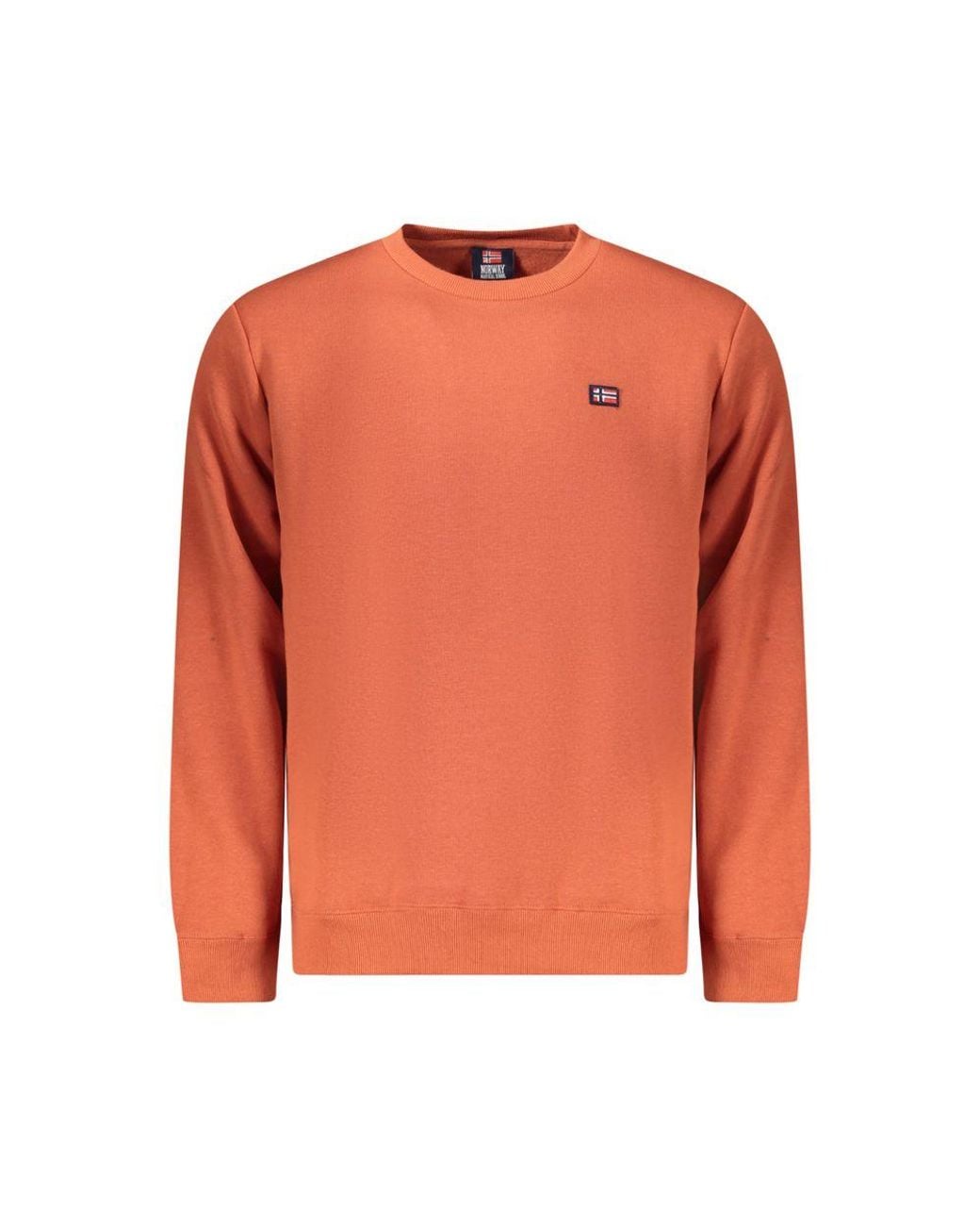 Norway 1963 Orange Cotton Sweater for men