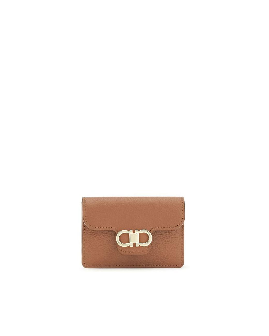 Ferragamo Brown Calf Leather Bos Taurus Wallet